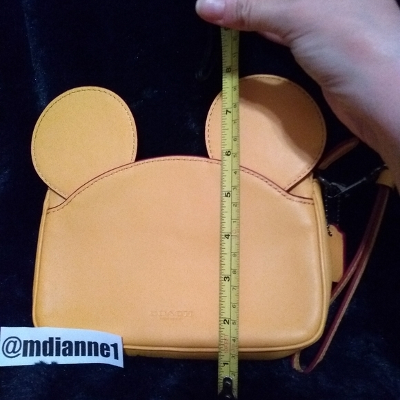 ๐ Coach Mickey Ear Leather Wristlet - Picture 6 of 7